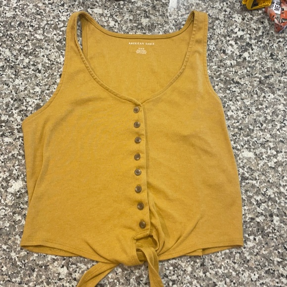 American Eagle Button Down Tank Top - Picture 1 of 3